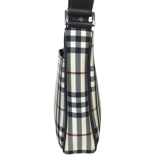 Burberry Nova Check Crossbody Shoulder Bag Canvas Beige Brown - Picture 7 of 16